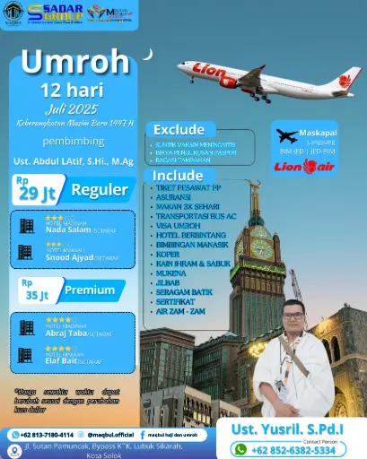 Umroh Di Bulan Juli Reguler